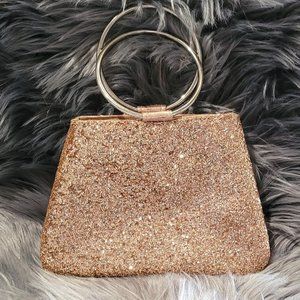 Rose Gold Glittered Handbag